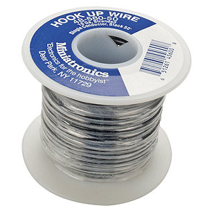 16 Gauge Flexible Single Stranded Conductor Wire - 50' -- Black