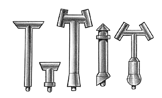 "Scrratch Stuff" -- Cast Metal Smoke Stacks
