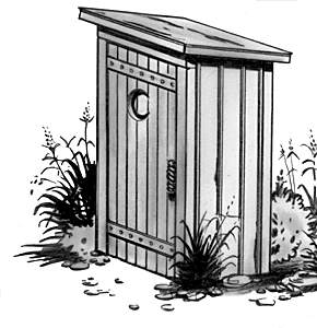 Wooden Outhouse