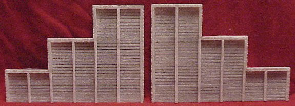 Tunnel Abutments pkg(2) -- Timber - 6-3/4 x 4-1/2" 17 x 11.5cm-2