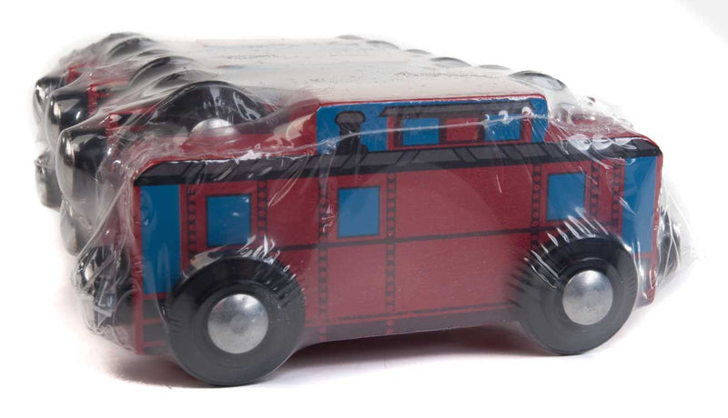 Wooden Red Caboose