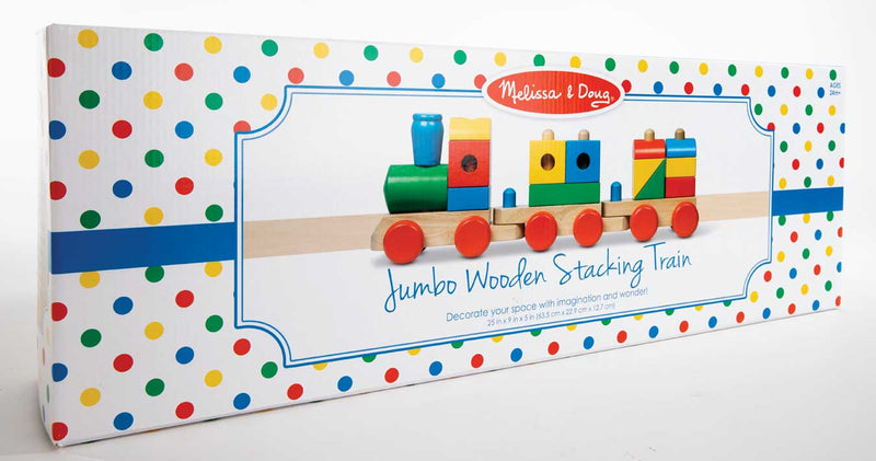 Jumbo Wooden Stacking Train - Classic