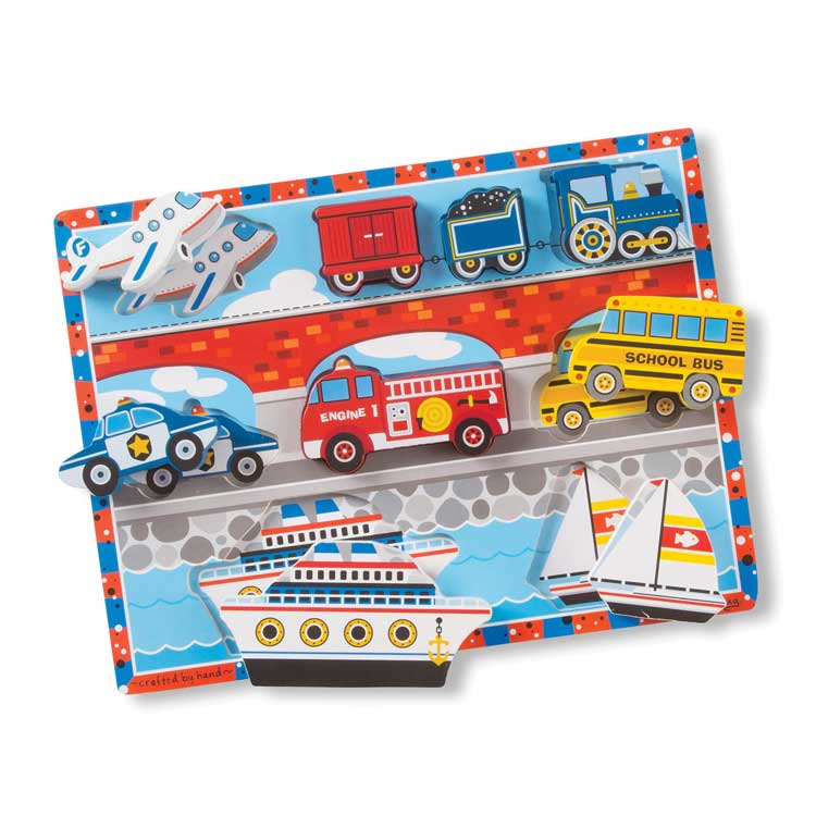 Vehicles Chunky Puzzle -- 9 Pieces-1