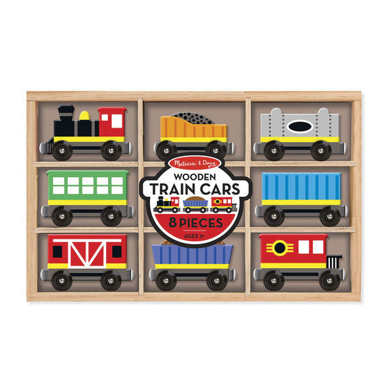 Wooden Train 8-Car Set