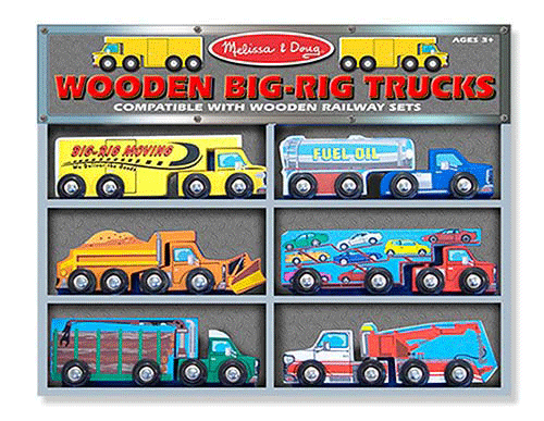 Wooden Big-Rig Trucks