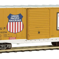 Pullman-Standard 40' Hy-Cube Boxcar - Ready to Run -- Union Pacific #518256 (Armour Yellow, silver, Automated Railway & Shield Log