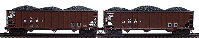 100-Ton 3-Bay Ribside Hopper -- Conrail 2-Pack; #480625 & 480709