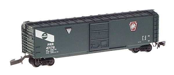 50' Standard Boxcar Single Door w/Marklin Couplers -- Pennsylvania Railroad #41172 (green w/white lettering)