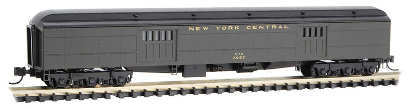 Pullman Heavyweight 70' Baggage Car - Ready to Run -- New York Central 7957 (Pullman Green, black)