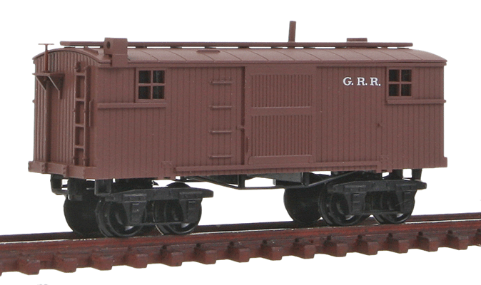 Civil War Era 26' Wood Caboose (Conveted Boxcar) - Ready to Run -- Georgia Railroad (Boxcar Red)