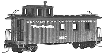 Caboose D&RGW 0587 Nn3