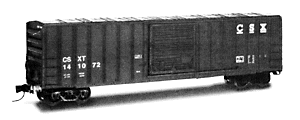 50' Ribbed Side Boxcar - CSX