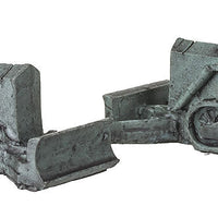 Army Bulldozer (Freight Car Load) 2-Pack -- Undecorated
