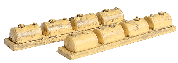 Diesel Fuel Holding Tanks Load -- Fits 50' Gondolas pkg(2)