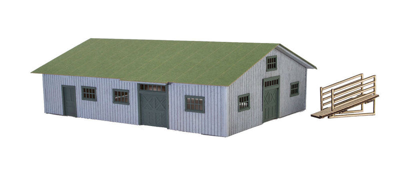 Base Veterinary Clinic - Series 2 -- Laser-Cut Wood Kit - 3-1/2 x 4-1/2" 8.9 x 11.4cm