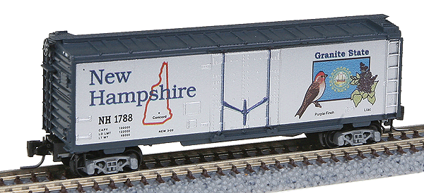 50-State Car Series - 40' Plug-Door Boxcar -- New Hampshire #1788 (#9 in Series; "The Granite State" Motto)