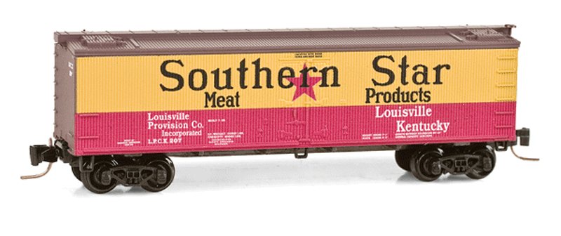 40' Wood-Sheathed Ice Reefer - Ready to Run -- Southern Star LPCX #207 (yellow, red, Boxcar Red, #11 in Series)