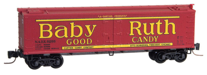 40' Wood-Sheathed Ice Reefer - Ready to Run -- Nestle Baby Ruth NADX #6266 (red, yellow, Billboard Lettering, #2 in Series)