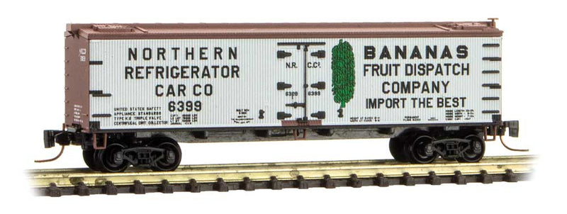 40' Wood-Sheathed Ice Reefer - Ready to Run -- Northern Refrigerator Car Company 6399 (Banana Service, white, Boxcar Red)