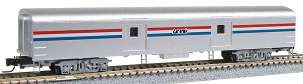 Streamlined Pullman-Standard Smoothside Baggage Car - Ready to Run -- Amtrak