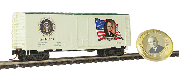 Presidential Series 40' Standard Plug Door Boxcar -- Harry S. Truman 1945-1953, #12 in Series