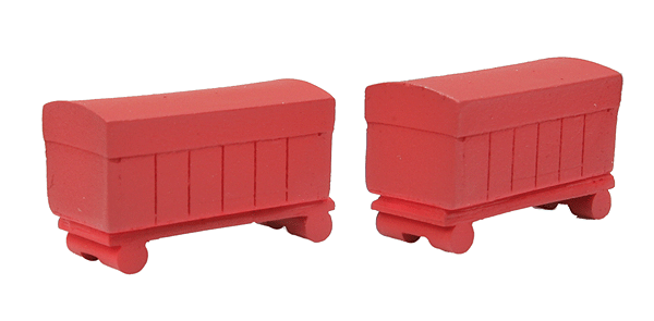 Freight Car Load - Kit -- Circus Wagon Load (Red) pkg(2)