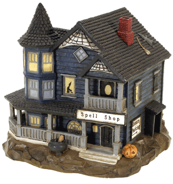 Micro-Seasons(R) Haunted Hamlet Witches Brew Spell Shop -- 4 x 3-3/4 x 4"