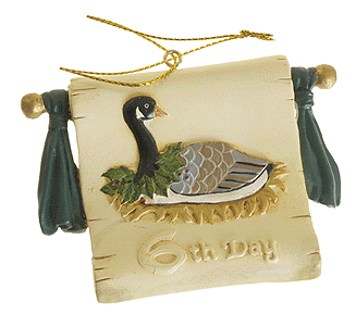 Micro-Seasons(R) Ornament Treasures - 12 Days of Christmas Series -- #6 "Six Geese a'Laying