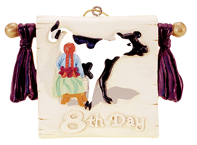 Micro-Seasons(R) Ornament Treasures - 12 Days of Christmas Series -- #8 "Eight Maids 'a Milking