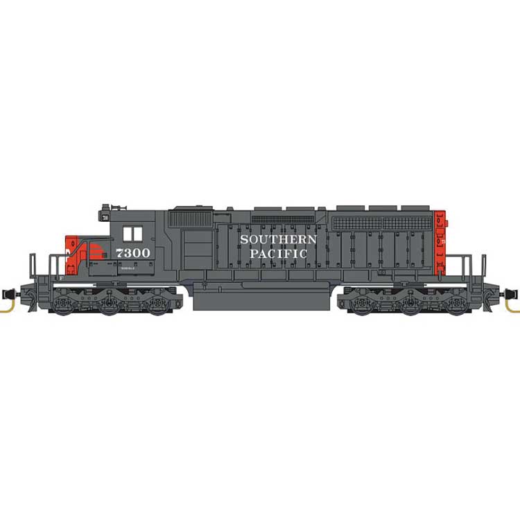 EMD SD40-2 - Standard DC -- Southern Pacific #7306 (gray, red)