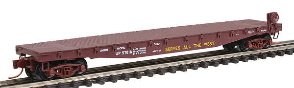 Runner Pack Flatcar #10 4-Pack -- Union Pacific #57016,57055,57124,57133