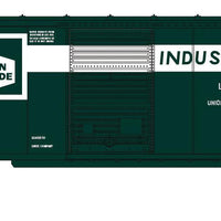 40' Single-Door Boxcar w/Internal Tank 4-Car Runner Pack - Ready to Run -- Linde Liquified Gases #2023, 2038, 2047, 2014 (green white, 1 Each of 4 Sche
