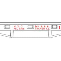 Civil War Era 3 26' Wood Boxcar and Flatcar Set - Ready to Run -- Red Line NYC&HR 7919, 8052, 15019, LS&MS 16689
