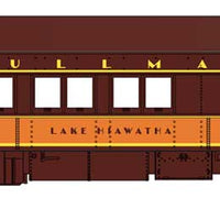Heavyweight Baggage, Coach, Parlor and 2 10-1-2 Sleeper 5-Car Set - Ready t -- Illinois Central 792, 2817, 3974, Lake Hiawatha, Lake Quinalt (brown, orange