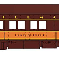 Heavyweight Baggage, Coach, Parlor and 2 10-1-2 Sleeper 5-Car Set - Ready t -- Illinois Central 792, 2817, 3974, Lake Hiawatha, Lake Quinalt (brown, orange