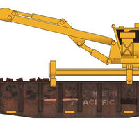 50' Fishbelly Drop-End Gondola 3-Pack with Tie Loader and Loads - Ready to Run -- Union Pacific SP 30420, 30139, 323014 (Weathered, 2 brown, 1 green)