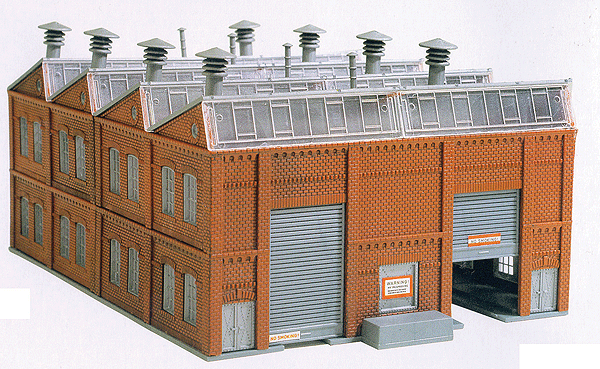 Building Kits -- Twin Loco Shed - 11 x 5-5/16" 27.9 x 13.5cm; 14-1/4 x 1-1/2" 35.6 x 3.8