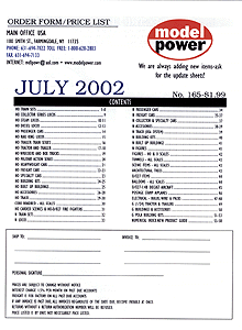 Model Power Price List