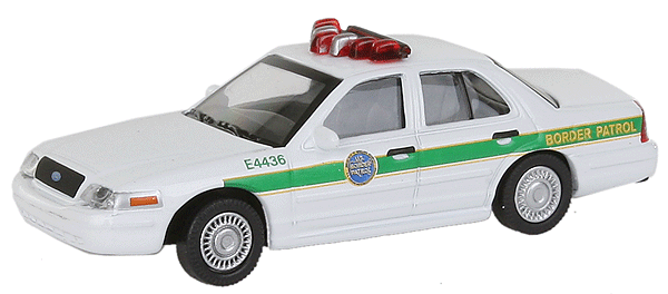 Model Power Minis - Automobiles - 2005 Ford Crown Victoria -- United States Border Patrol
