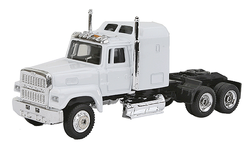 Diecast Truck - Ford 9000 -- White, All Trucks Include Hard Plastic 2-pc. Stackable Display Box