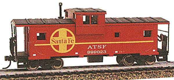 34' Extended-Vision Caboose -- Atchison, Topeka & Santa Fe