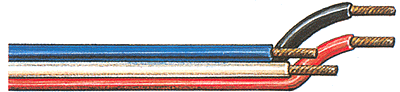 Hook-Up Wire -- 4-Conductor, 14' (orange, red, brown, yellow)