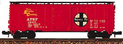 40' Boxcar -- Santa Fe (red)