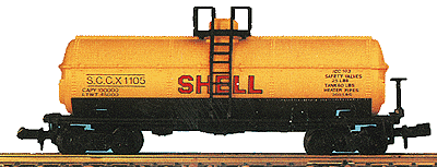 40' Chemical Tank Car -- Shell (yellow)