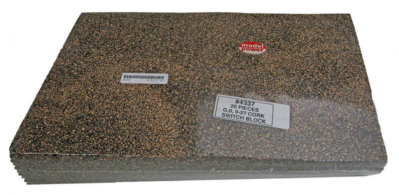 Cork Roadbed -- Switch Block 12" Long