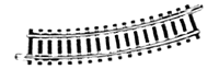 Curved track r1 24 deg 3/