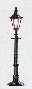 Built-Up Accessories -- Old-Fashioned Gas Lamp Post (Gray) pkg(3)