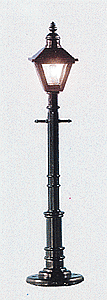 Built-Up Accessories -- Old-Fashioned Gas Lamp Post (Square, Gray) pkg(3)