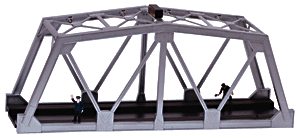 Built-Up Accessories -- Truss Bridge w/Blinking Light