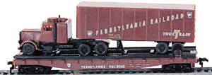 Flatcar w/Semi Load -- Pennsylvania